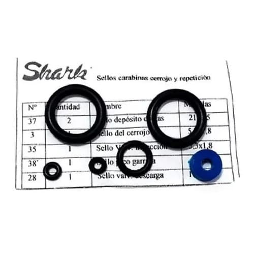 juego de orings para carabinas shark