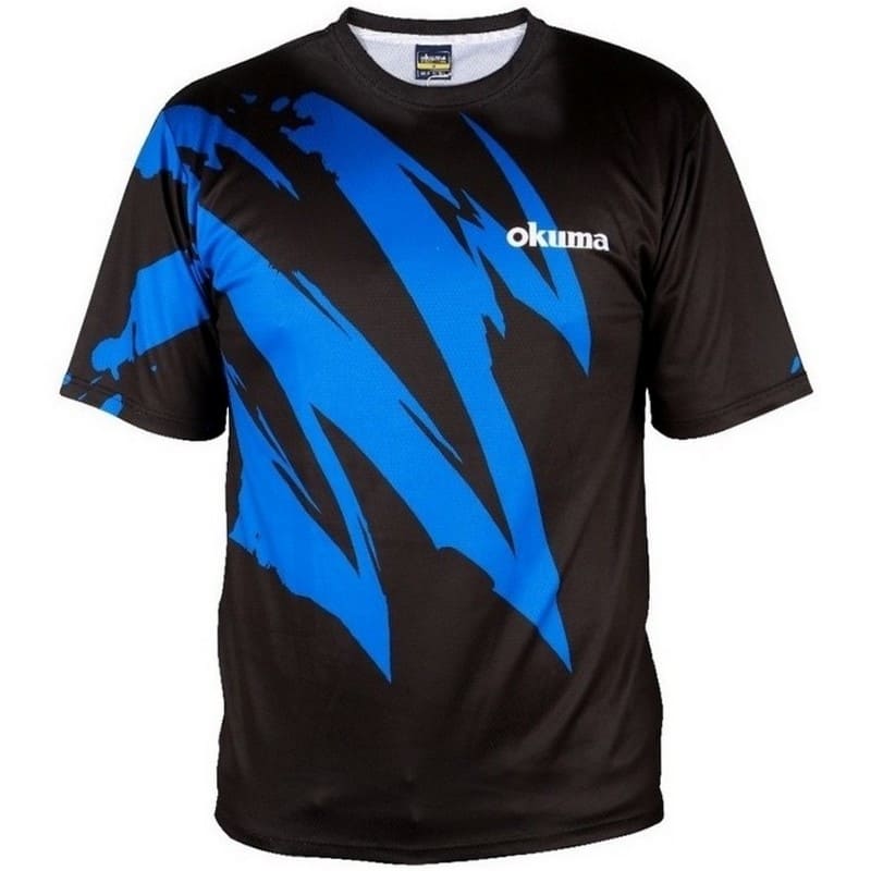 REMERA OKUMA NEGRA C/AZUL