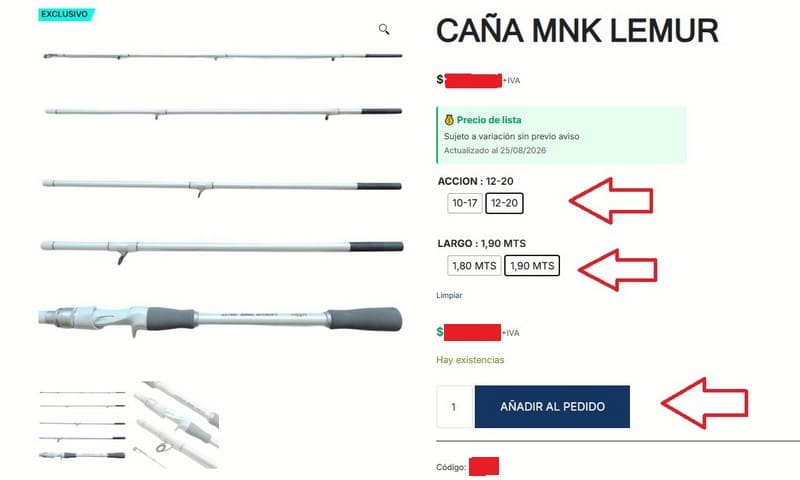 Paso 3 - Seleccionar productos